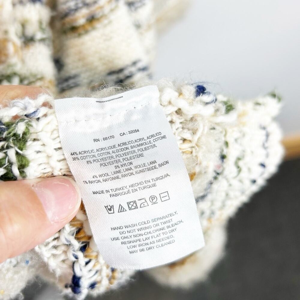 Moth Oversized Multicolored Cardigan Sweater Size… - image 4